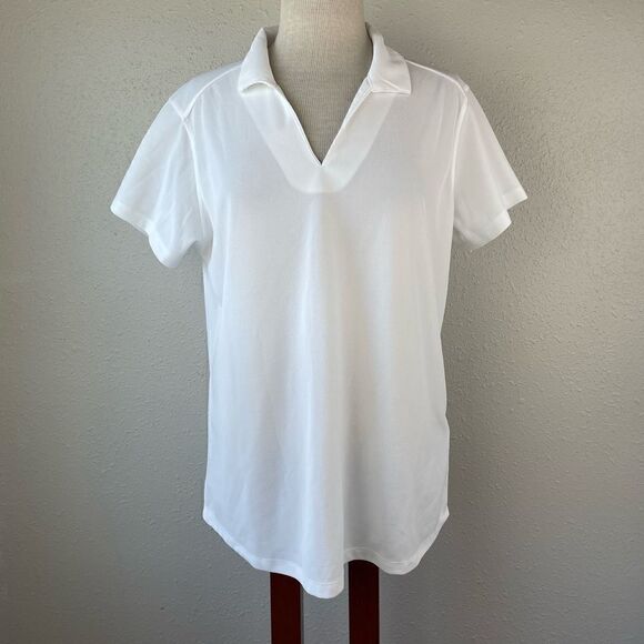 Port Authority Polo Shirts Two for One in Black And White Size XL EUC - Picture 1 of 14